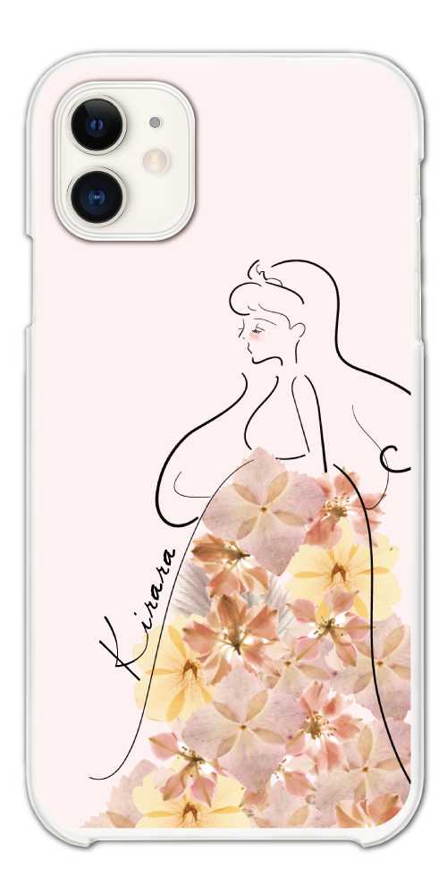 名入れ iPhone16 ケース スマホケース おしゃれ AQUOS sense9 Xperia10 VI Pixel9a iPhone16e iPhone15 android ハード 全機種対応 花柄 フラワー プリンセス | ブランド登録なし | 05