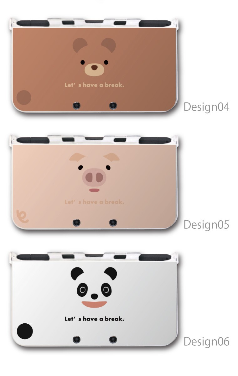 new 2DS 3DS LL ケース 3DSLL 2DSLL 3DS カバー ケース おしゃれ 子供 キッズ おもちゃ ゲーム 動物 Zoo ペンギン  パンダ うさぎ 羊 熊 豚 イラスト