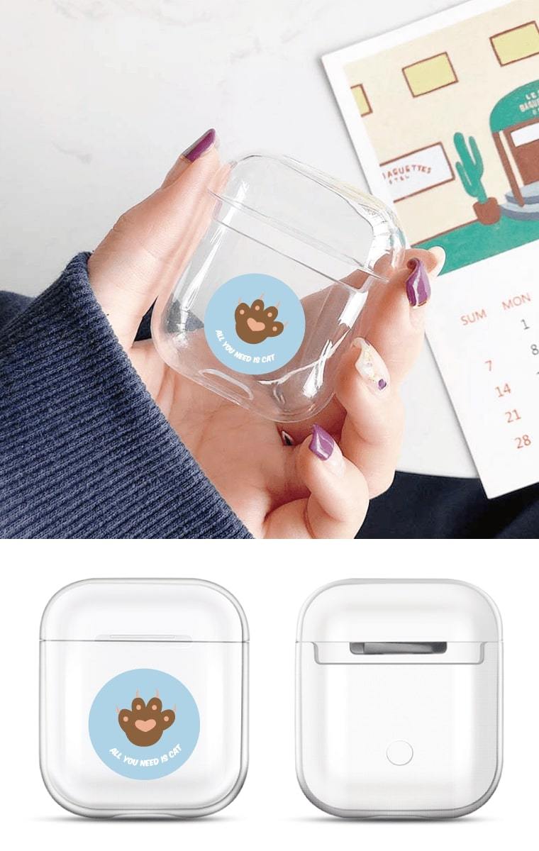 AirPods Pro 3 ケース AirPods5 AirPods4 カバー 肉球 猫 Cat カラフル
