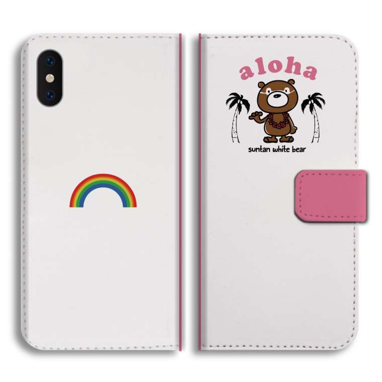 iPhone iPhone17 ケース スマホケース 手帳型 くま イラスト クマ