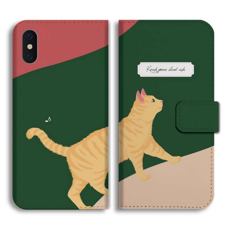 スマホケース 手帳型 全機種対応 猫 ねこ ネコちゃん 三毛猫 ロシアン