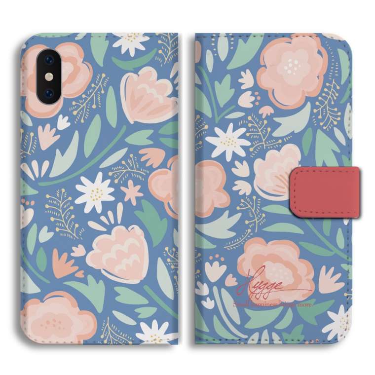 スマホケース 手帳型 全機種対応 北欧風 イラスト 北欧 花柄 おしゃれ