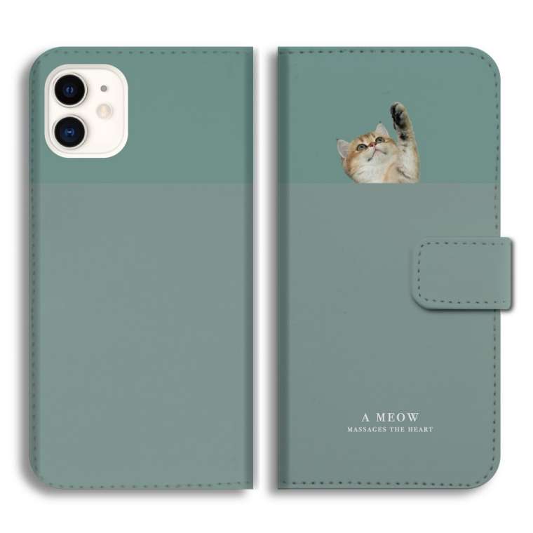 グレー 手帳型スマホケース 動物モチーフ スマホケース 手帳型 android 全機種対応 おしゃれ iPhone17 iPhone17e