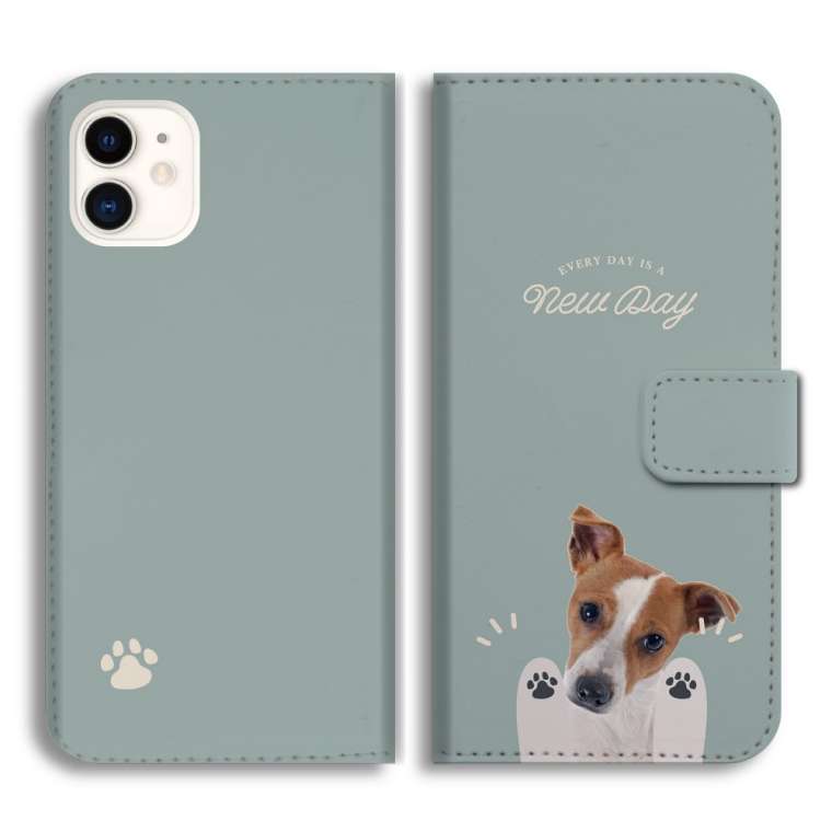 スマホケース 手帳型 全機種対応 犬 ワンちゃん ペット コーギー