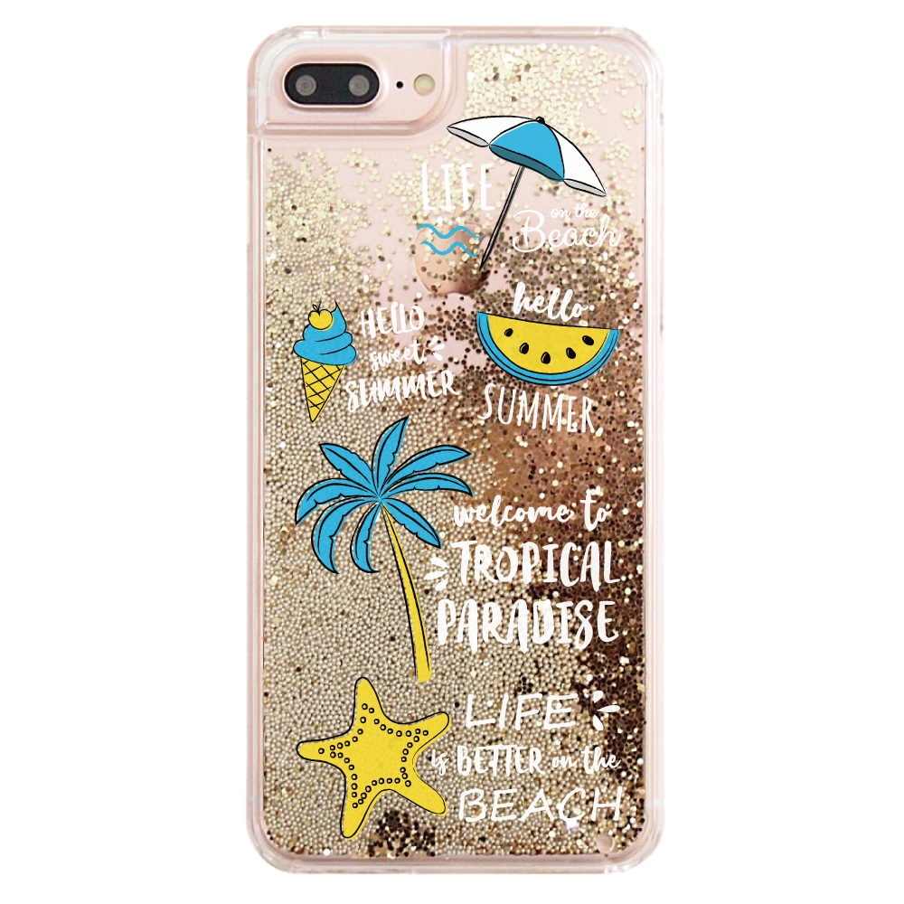 スマホケース グリッター ALOHA ハワイアン イラスト アロハ iPhone17