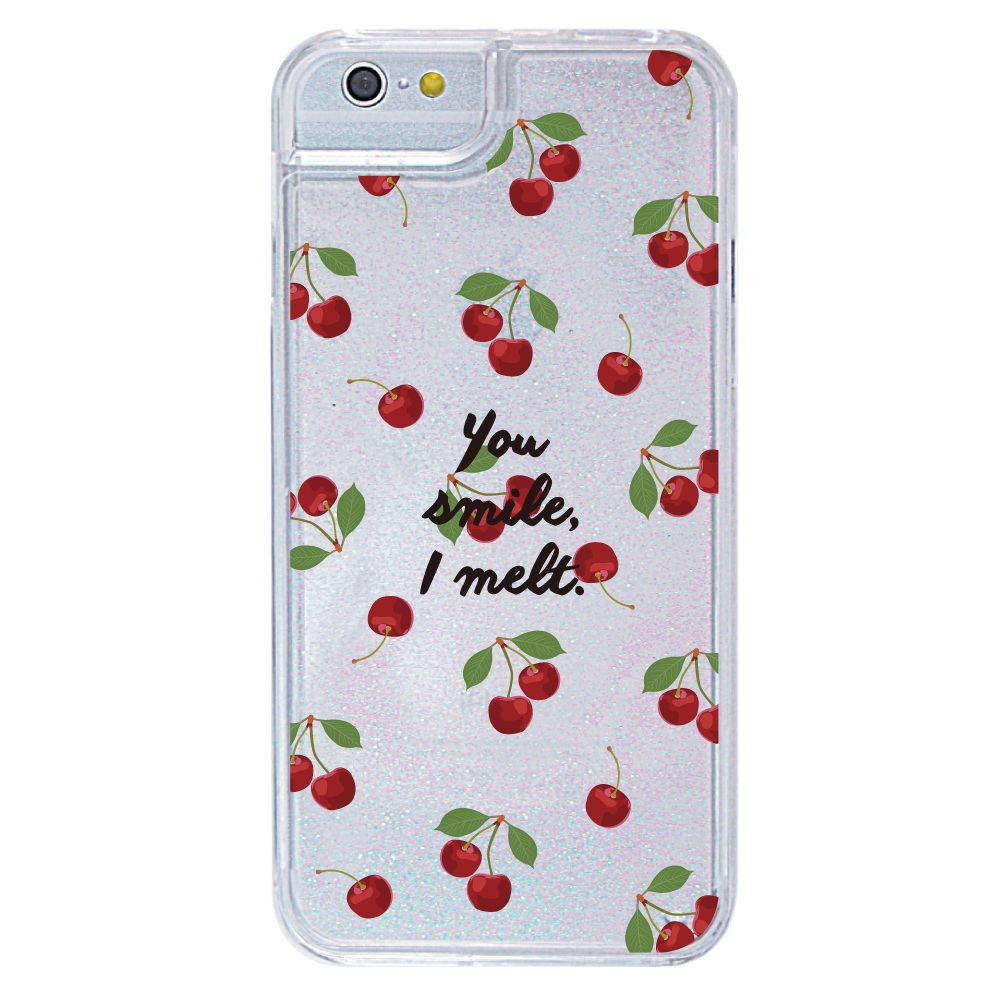 Sonix Glitter Case for iPhone 14 Pro Max Compatible with MagSafe 10ft Drop Tested Cherry Delight Cell Phones Accessories