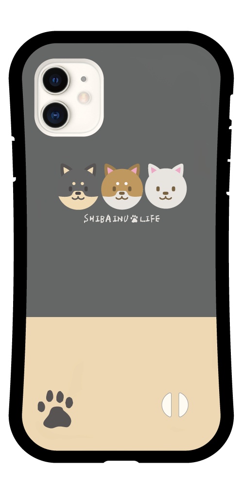 【SKINNYDIP】iphoneケース 柴犬 ねこちゃん マルチ クリア iPhone16e ケース おしゃれ グリップケース iPhone16 iPhone15
