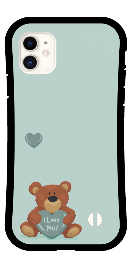 iPhone iPhone17 iPhone17e ケース くま ぬいぐるみ ハート グリップ