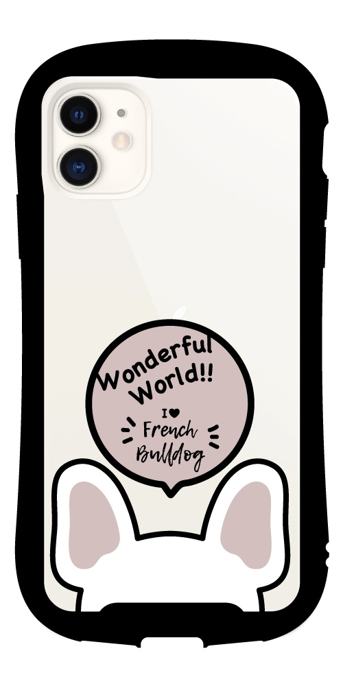 iPhone17e ケース イラスト フレンチブルドッグ グリップケース