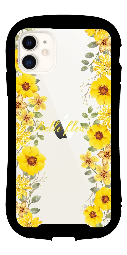 iPhone17e ケース 花柄 花 カラフル グリップケース Reflection クリア