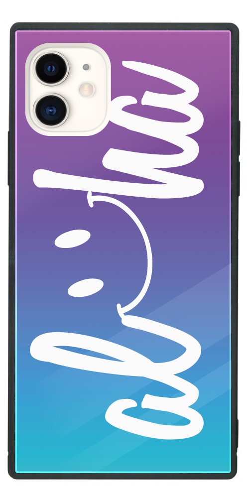 iPhone17 iPhone17e ケース ガラス スクエア ニコちゃん