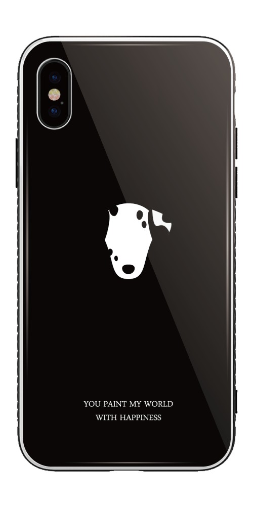 iPhone iPhone17 iPhone17e ケース ガラス 犬 DOG イラスト シンプル