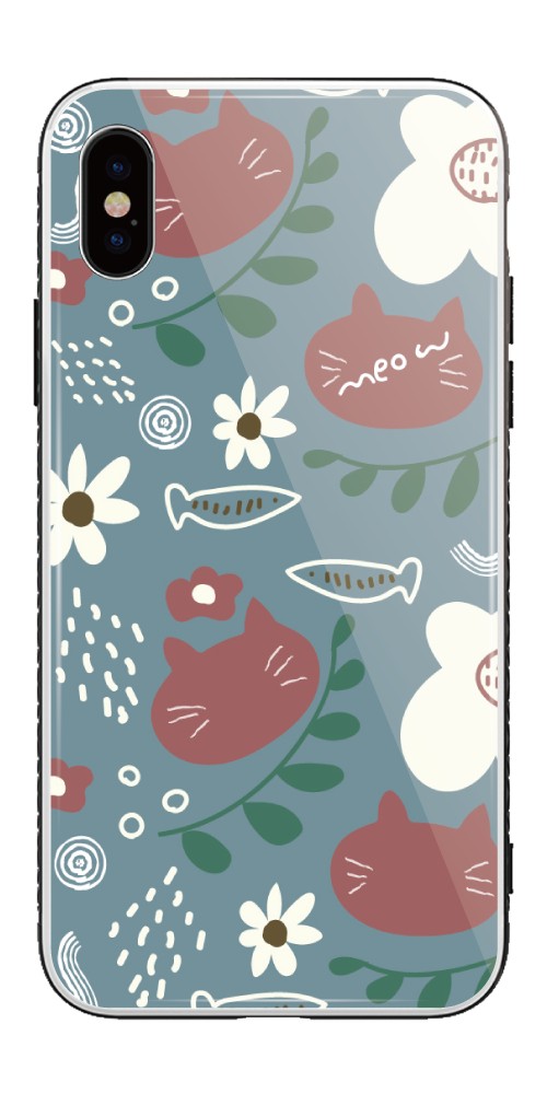 iPhone16 ケース スマホケース 韓国 iPhone15 Pro iphone14 Plus iPhone13 mini ケース ガラスケース TPU おしゃれ 猫 ネコ ねこ Cat キャット meow 北欧風 | ブランド登録なし | 04