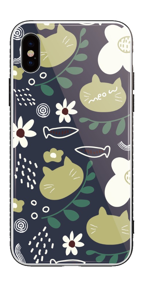 iPhone16 ケース スマホケース 韓国 iPhone15 Pro iphone14 Plus iPhone13 mini ケース ガラスケース TPU おしゃれ 猫 ネコ ねこ Cat キャット meow 北欧風 | ブランド登録なし | 05