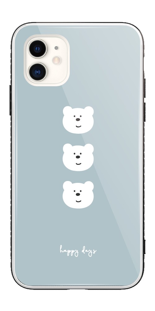 iPhone iPhone17 iPhone17e ケース ガラス イラスト 動物 anumal クマ