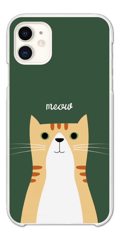 スマホケース ハード 全機種対応 猫 ねこ ネコちゃん ハチワレ 白猫