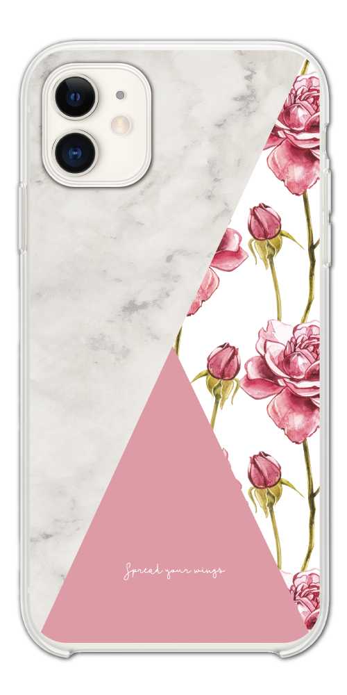 スマホケース ハード 全機種対応 花柄 花 バラ 大人可愛い iPhone17e