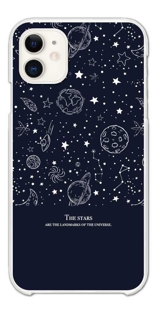 スマホケース ハード 全機種対応 宇宙 星 イラスト iPhone17e Google