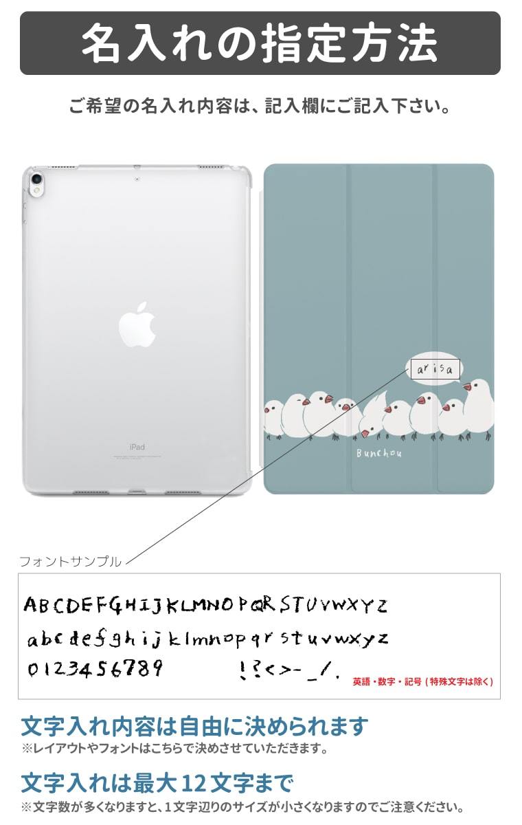 iPad 名入れ ケース カバー A16 第10世代 第9世代 第8世代 第7世代 第6
