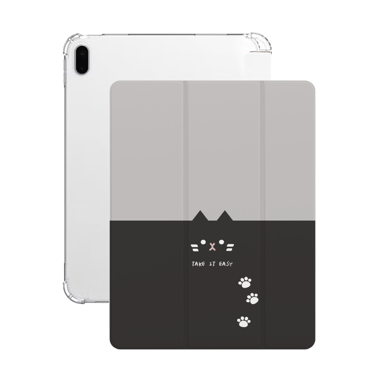 iPad ケース TPU 猫 ネコ ねこ A16 A17 Pro第10世代 第9世代 第8世代