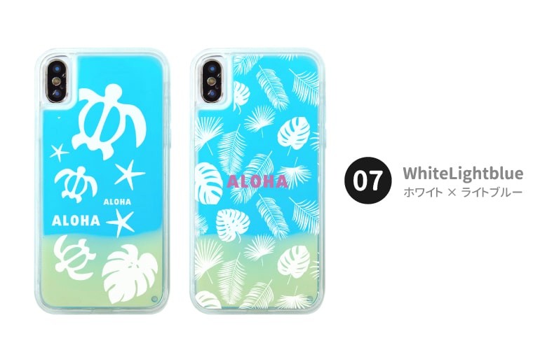 スマホケース ネオンサンド ALOHA ハワイアン ヤシの木 アロハiPhone17