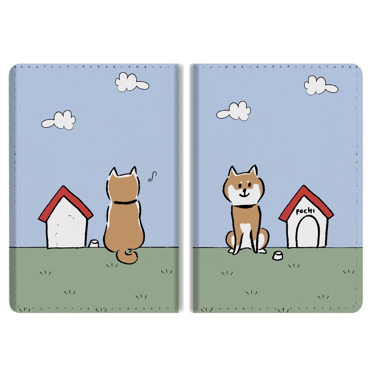 パスケース 二つ折り 定期入れ ICカード ストラップホール付き メンズ