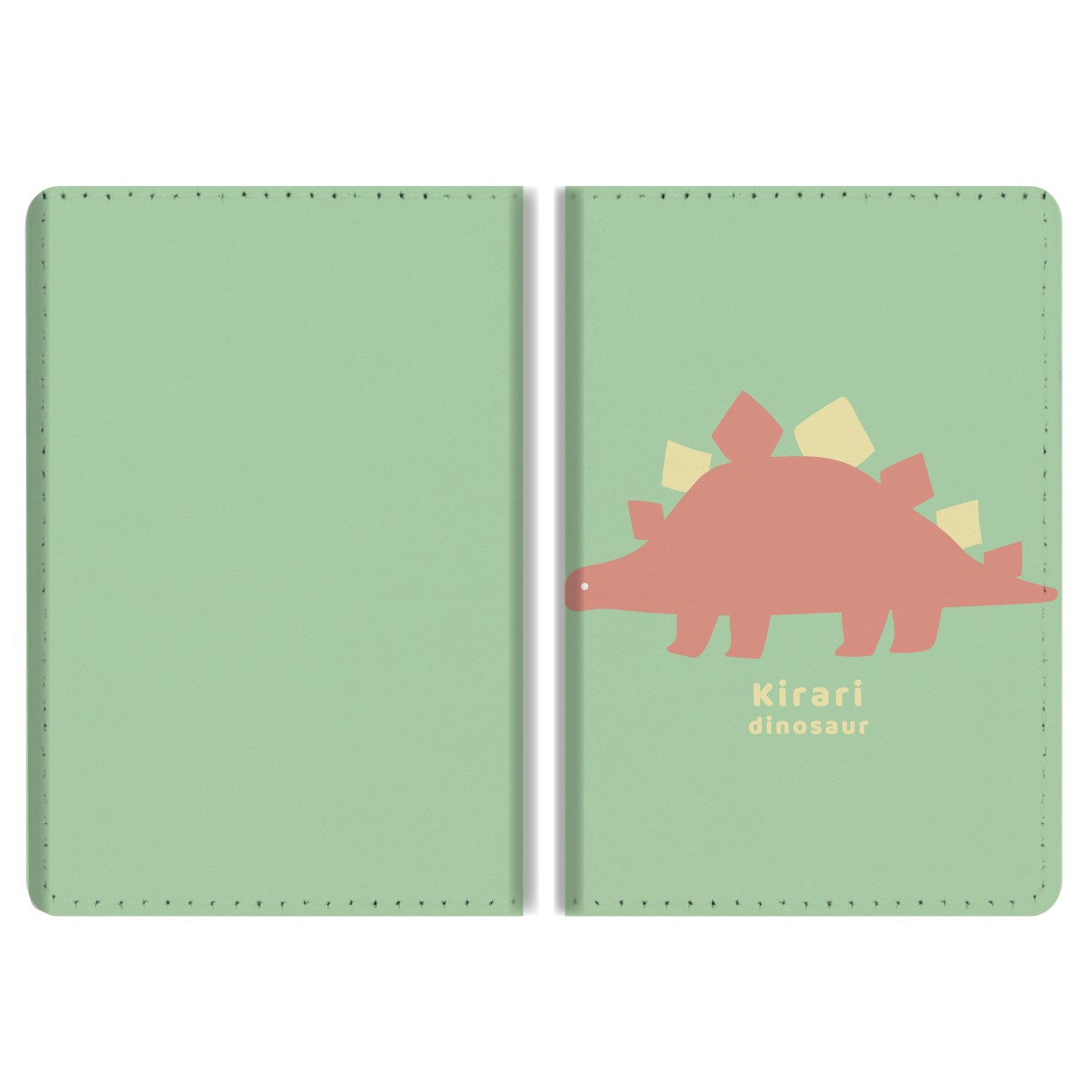 名入れ パスケース 二つ折り 定期入れ ICカード ストラップホール付き