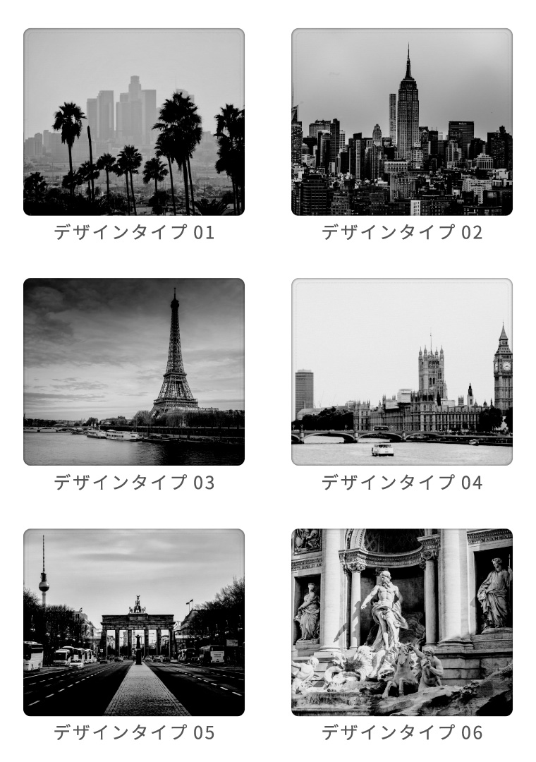 マウスパッド かわいい おしゃれ フォト 写真 風景 モノクロ 小さめ