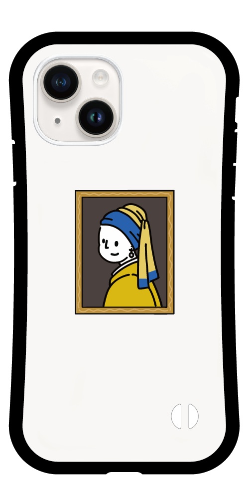 iPhone17 ケース おもしろ イラスト 絵画 世界 名画 西洋画 グリップ
