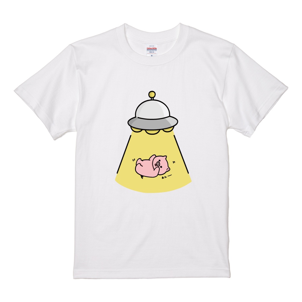 マウスラビット　Tシャツ 白　クリーム色 イェソン　YESTHEDAY 韓国 おもしろTシャツ 文字 イラスト 半袖 面白いtシャツ メンズ レディース