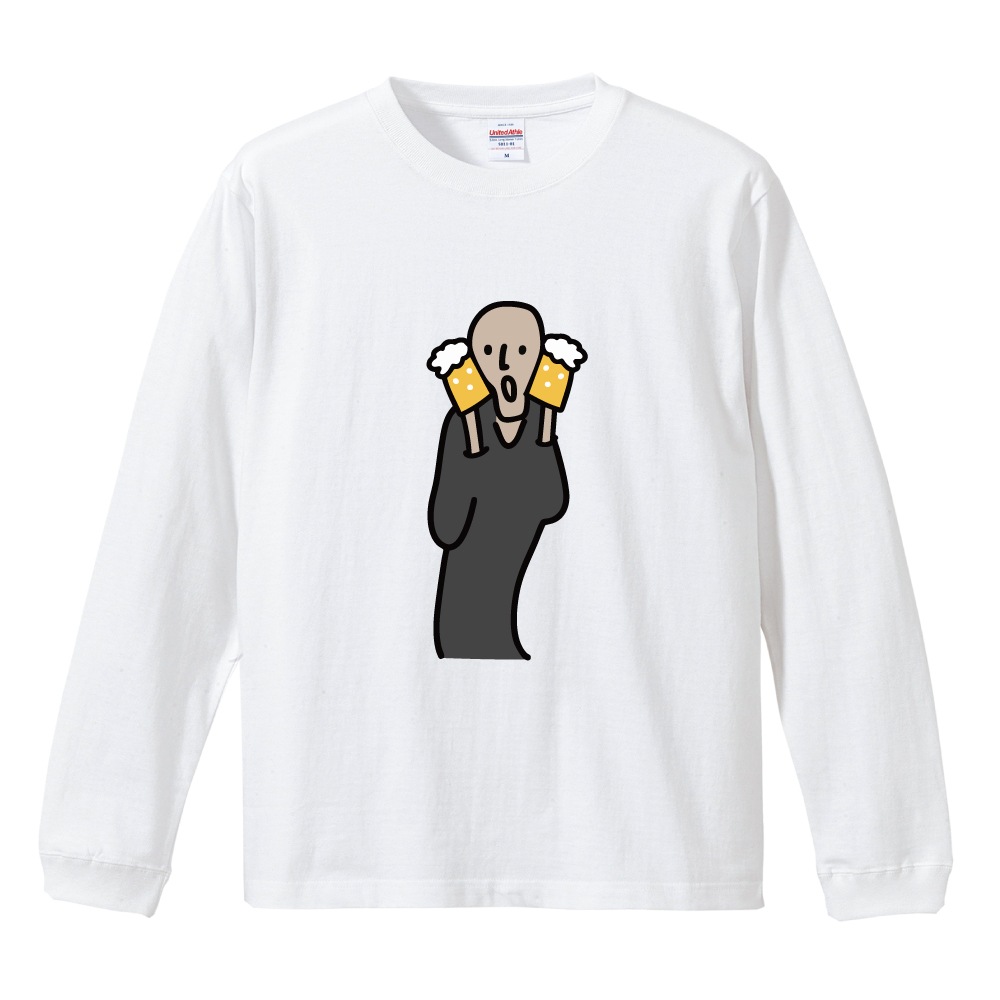 ユニークイラスト長袖Tシャツ おもしろTシャツ 文字 イラスト 長袖 ロンT メンズ レディース キッズ