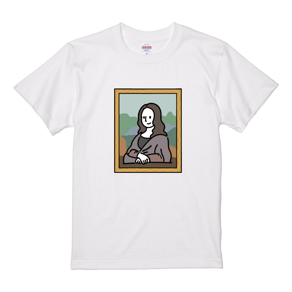 おもしろTシャツ 文字 イラスト 半袖 絵画 世界 名画 西洋画 メンズ