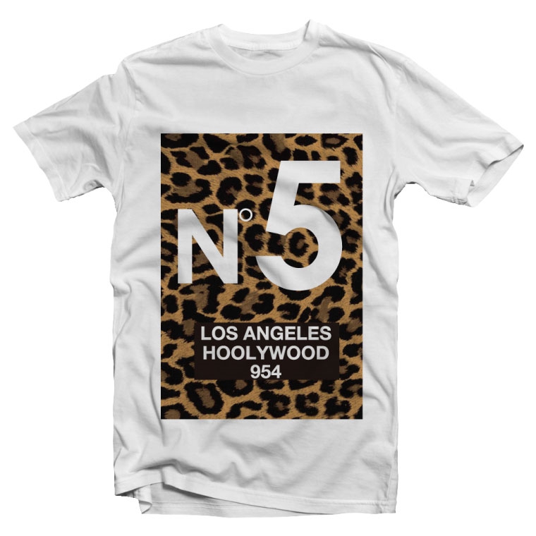 Tシャツ メンズ レディース 半袖 N°5 レオパード ヒョウ柄 アニマル