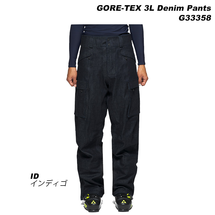 GOLDWIN G33358 GORE-TEX 3L Denim Pants 23-24モデル ゴールドウィン スキーウェア パンツ(2024)｜amuz｜09