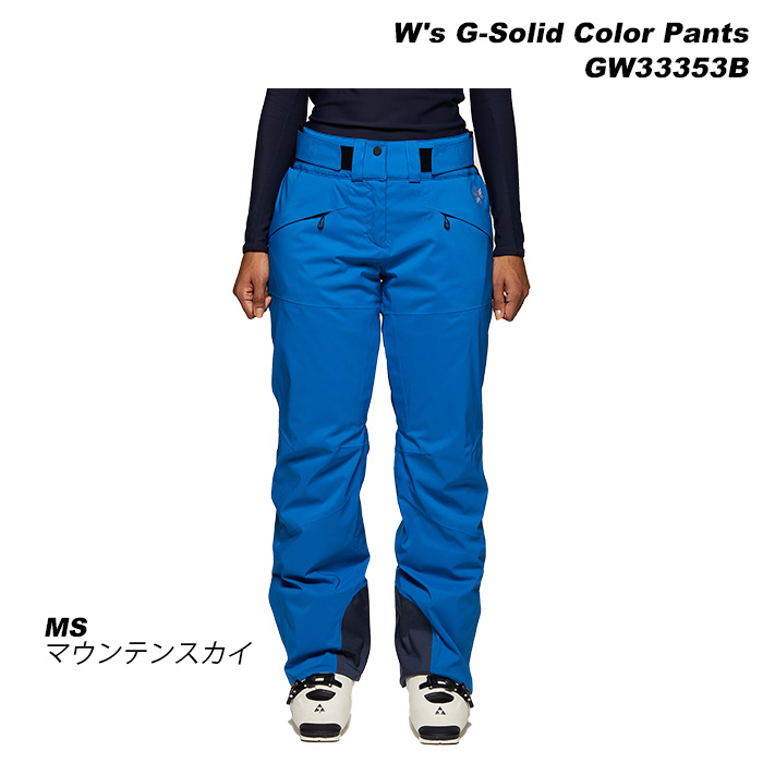 GOLDWIN GW33353B W's G-Solid Color Pants23-24モデル ゴールドウィン スキーウェア レディース  パンツ(2024)