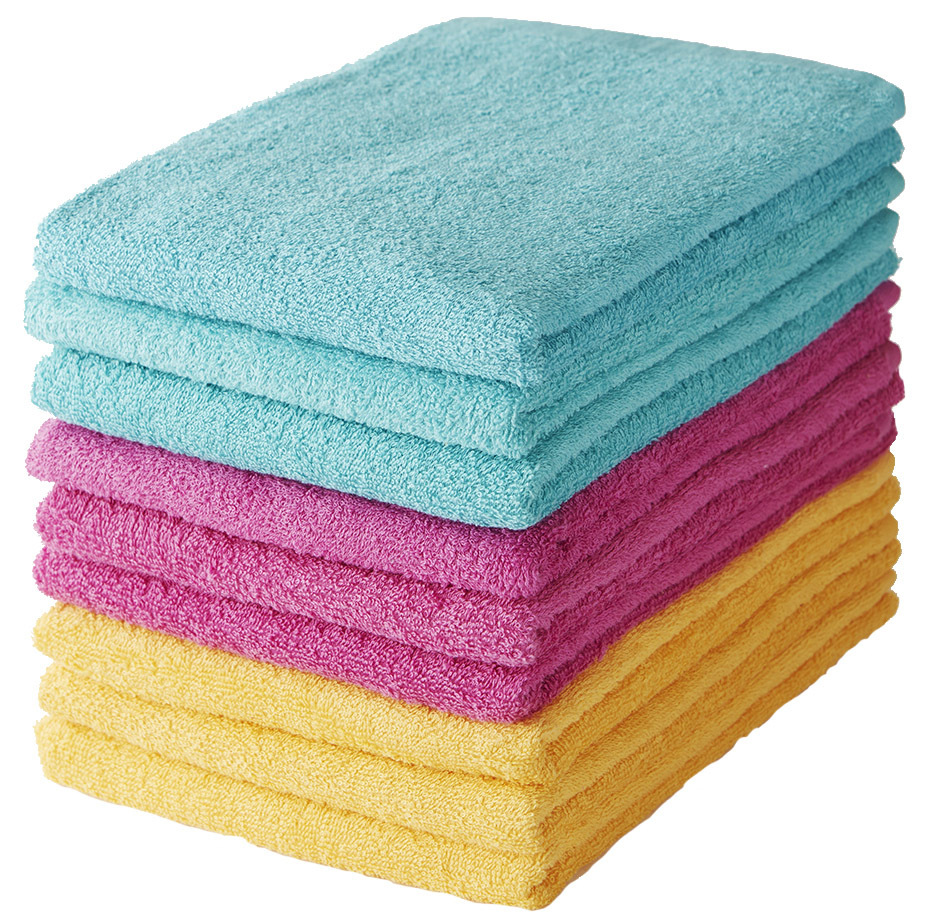 バスタオル 6枚セット 軽くて使いやすい 早く乾いて毎日の洗い替え 綿100％ 薄手 ガムシャ タオル 吸水 速乾｜amy-shop｜03