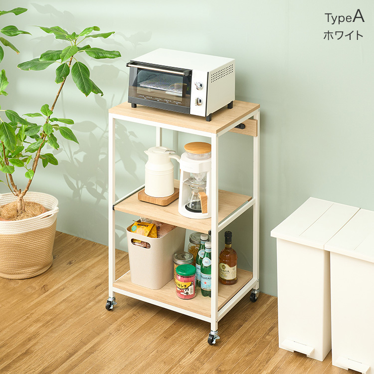 DOSHISHA（ドウシシャ） 爆買 レンジ台 コンセント付 二口コンセント