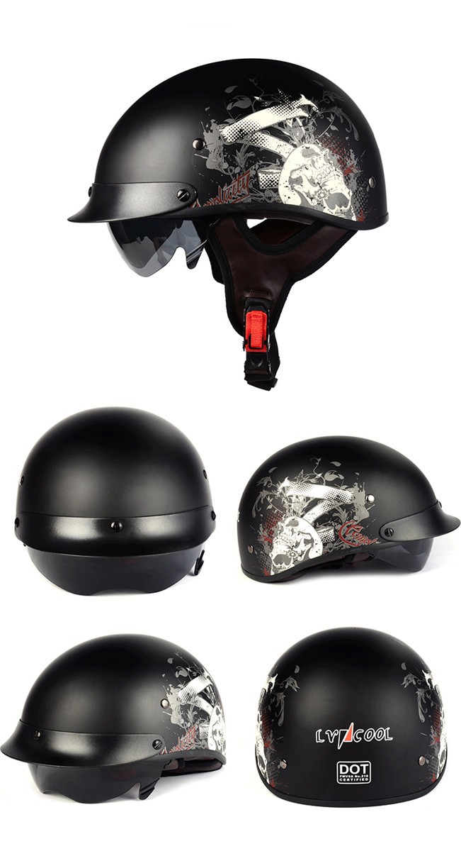 ヘルメット 半キャップ バイク ヘルメット バイクヘルメット 半帽