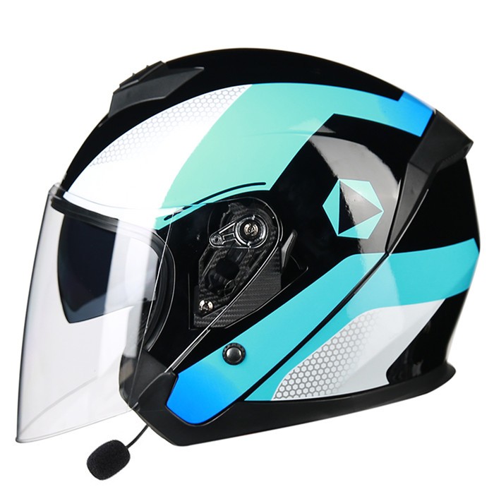 バイクヘルメット ヘルメット ジェット 3/4 ダブルシールド