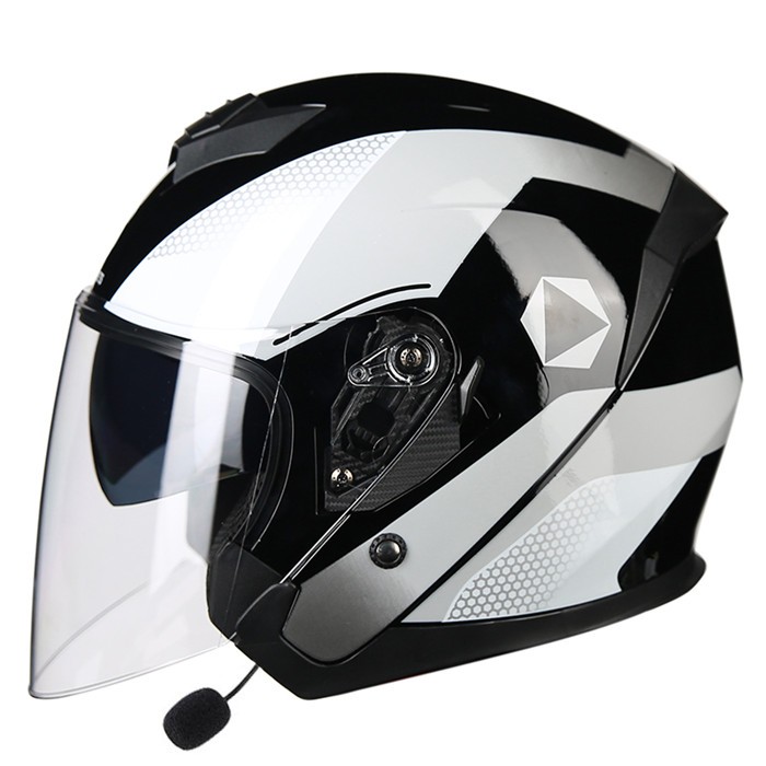 バイクヘルメット ヘルメット ジェット 3/4 ダブルシールド
