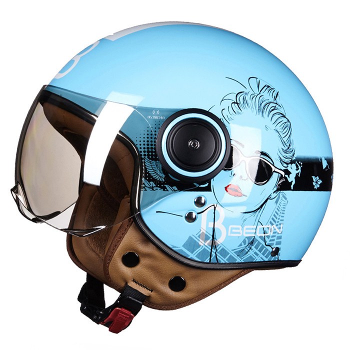 バイクヘルメット ヘルメット ジェット 3/4 ハーレー レトロ