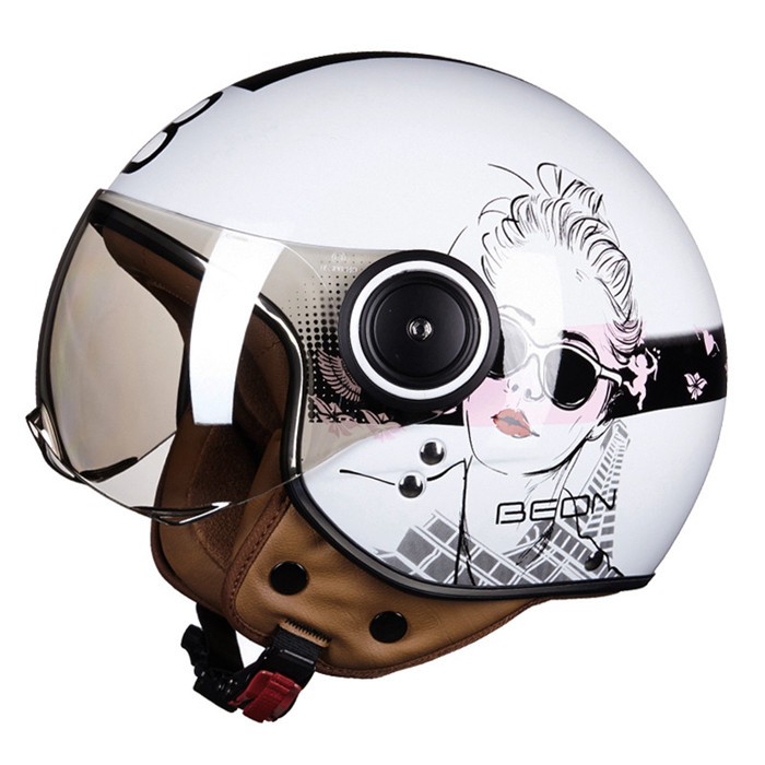 バイクヘルメット ヘルメット ジェット 3/4 ハーレー レトロ