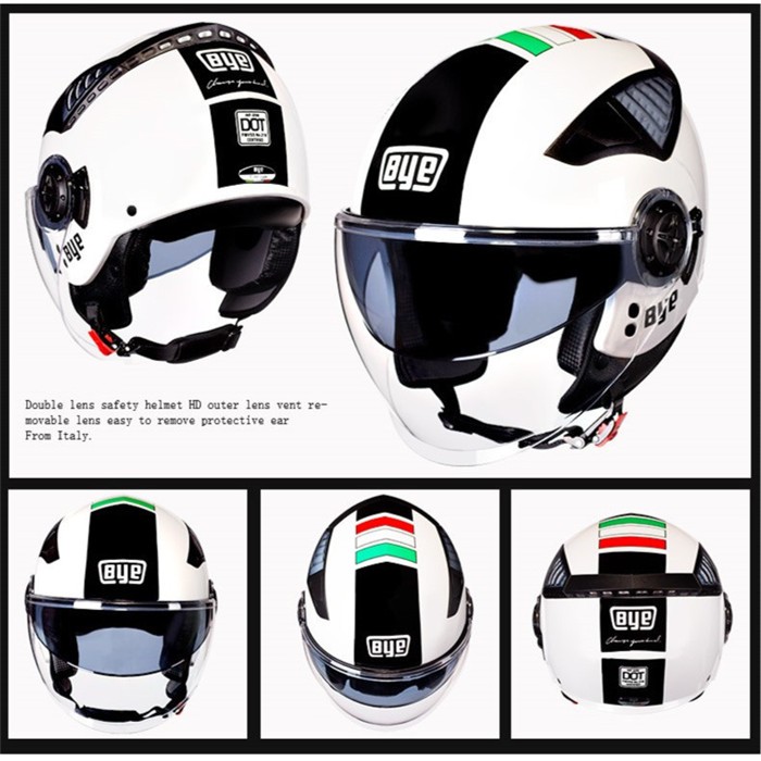バイクヘルメット ヘルメット ジェット ダブルシールド 3/4 ハーレー
