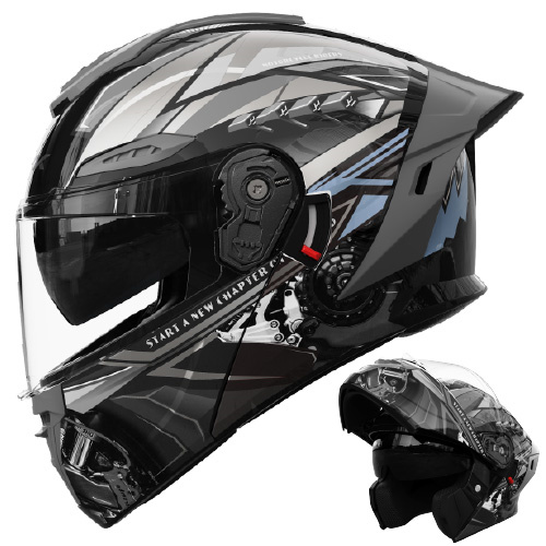 バイクヘルメット フリップアッ プ システム ヘルメット ジェッ ト