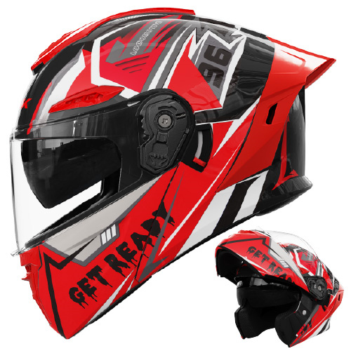バイクヘルメット フリップアッ プ システム ヘルメット ジェッ ト