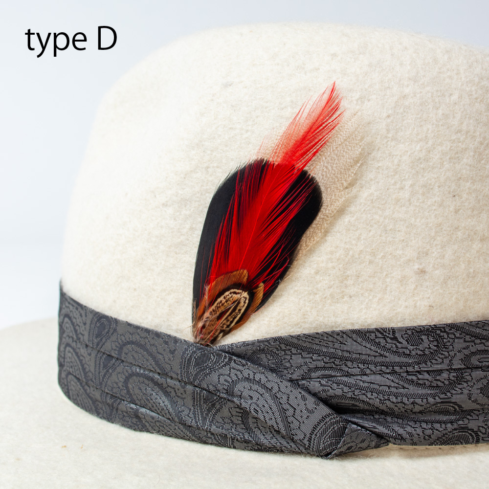 帽子用 羽根飾り 羽飾り フェザーチャーム フェザートップ