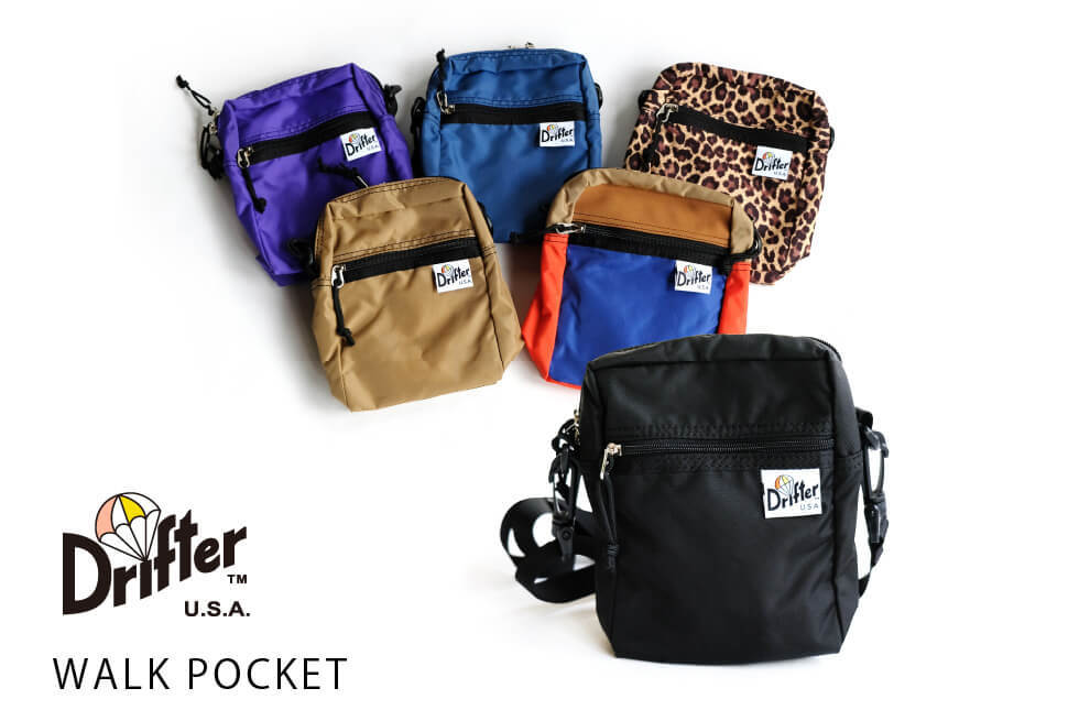 ドリフター 正規品 Drifter ウォークポケット WALK POCKET ミニショルダーバッグ 斜め掛け オーガナイザー バッグインバッグ  DFV1220