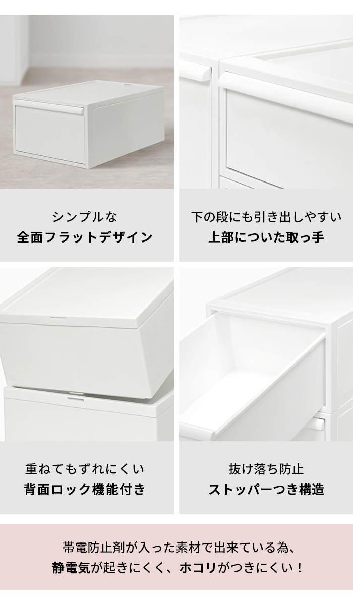 Like-it（ライクイット） クローゼットシステム 引き出しタイプ 高さ21