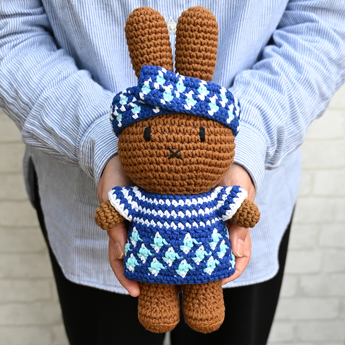 ミッフィージャストダッチあみぐるみ着せ替え人形ぬいぐるみ Miffy ジャストダッチ メラニー ハンドメイド&アウトフィット