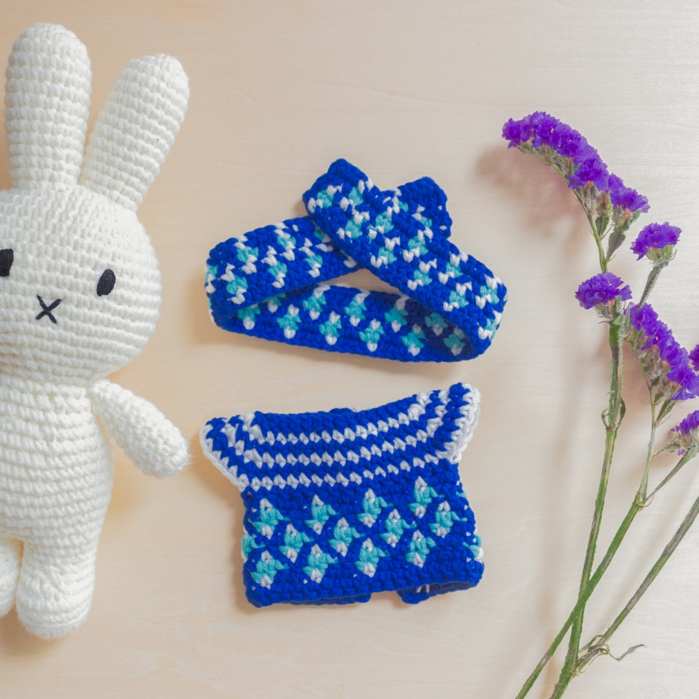 【日本未発売】ミッフィー着替えクリムトJust Dutch あみぐるみ　オランダ Miffy（ミッフィー） 【正規販売】 ジャストダッチ 着せ替え用 洋服
